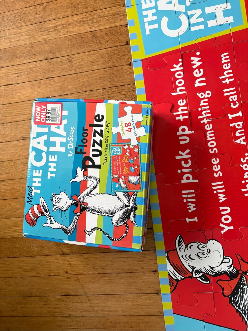 Dr. Seuss Floor Puzzle - Bright Red, Blue, Yellow, Green